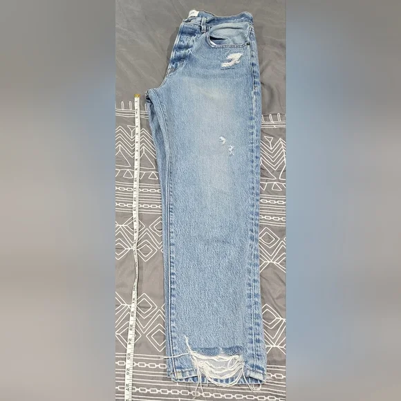 FRAME Le Original High Waisted Straight Leg Ripped Jeans Size 27 - Picture 3 of 9